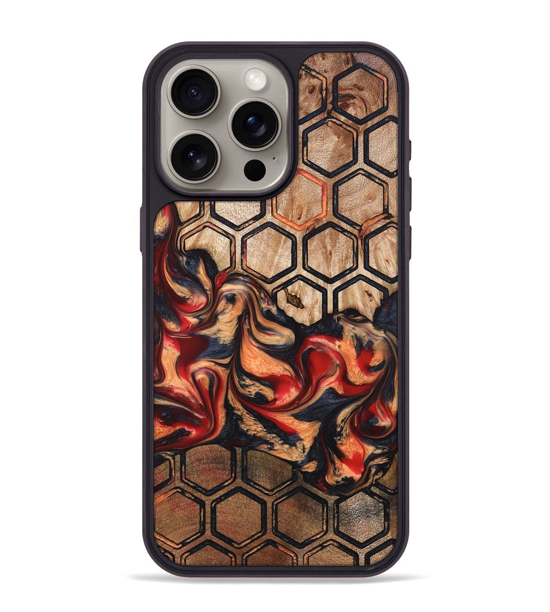 iPhone 15 Pro Max Wood Phone Case - Sherita (Pattern, 824219)