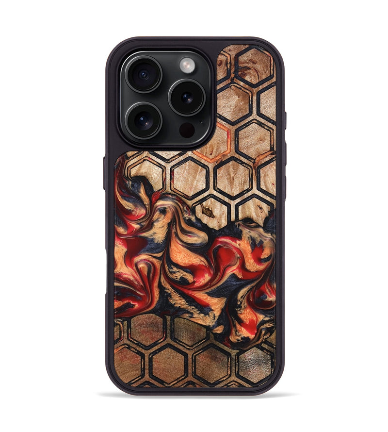 iPhone 16 Pro Wood Phone Case - Sherita (Pattern, 824219)