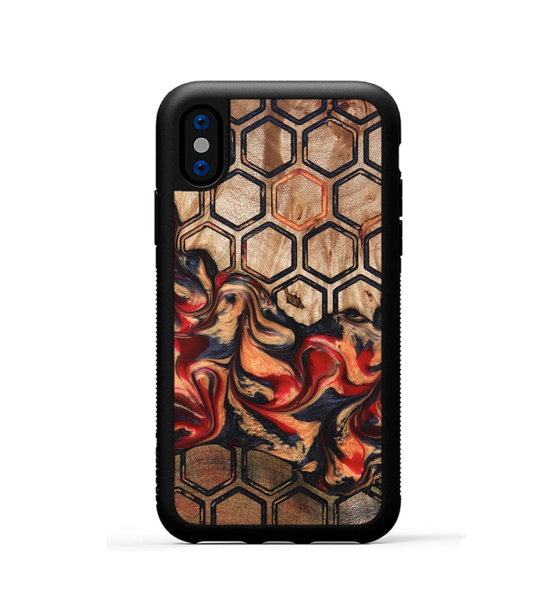 iPhone Xs Wood Phone Case - Sherita (Pattern, 824219)