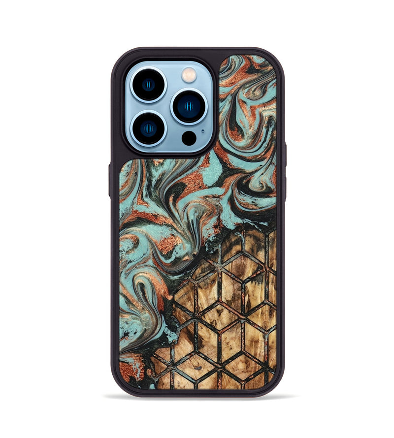 iPhone 14 Pro Wood Phone Case - Braydon (Pattern, 824221)