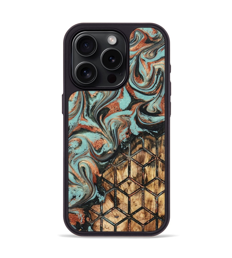 iPhone 15 Pro Wood Phone Case - Braydon (Pattern, 824221)