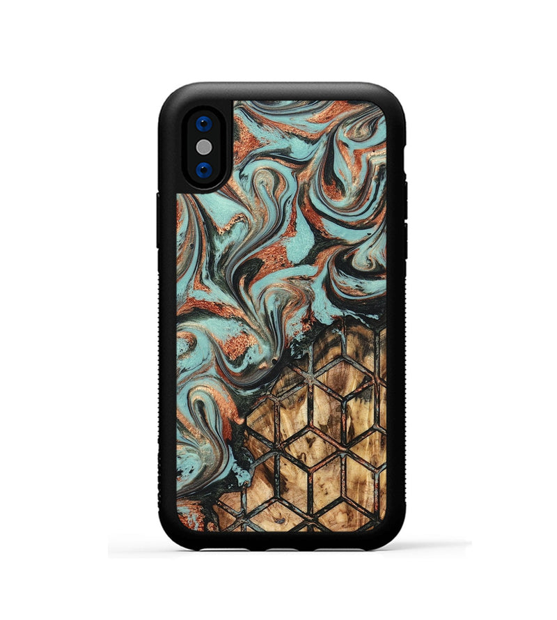 iPhone Xs Wood Phone Case - Braydon (Pattern, 824221)