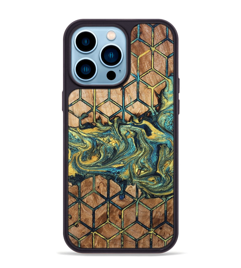 iPhone 14 Pro Max Wood Phone Case - Kristy (Pattern, 824223)