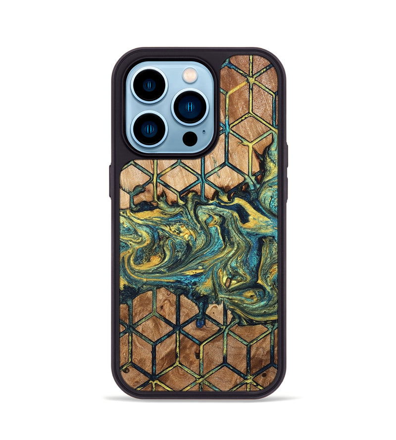 iPhone 14 Pro Wood Phone Case - Kristy (Pattern, 824223)