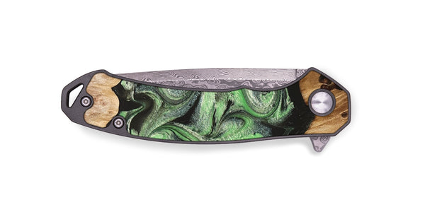 EDC Wood Pocket Knife - Salma (Green, 824228)