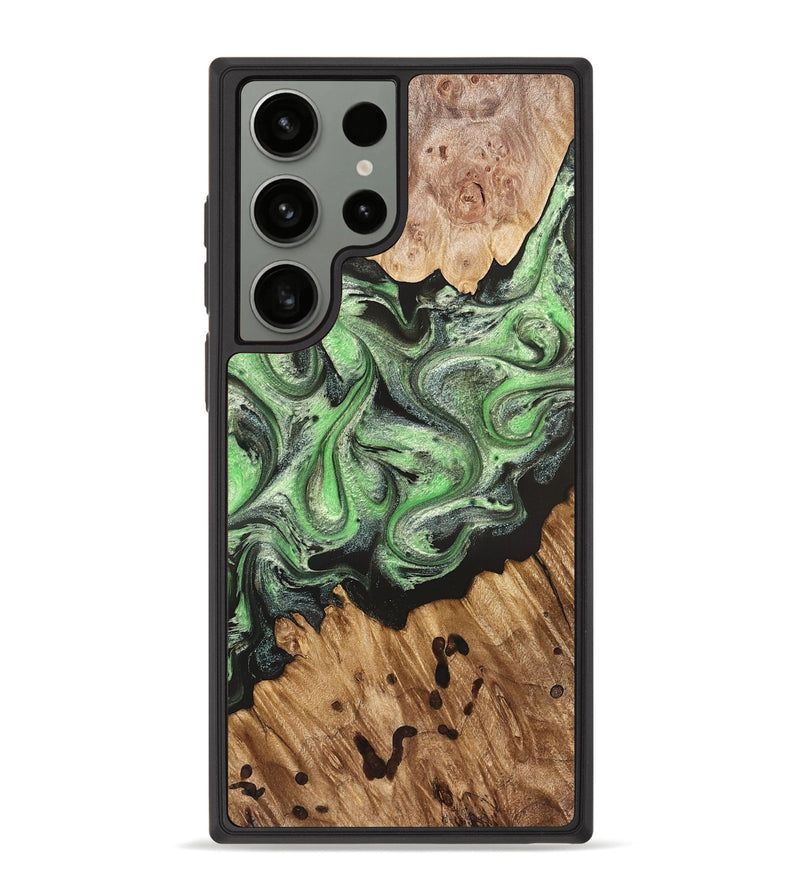 Galaxy S23 Ultra Wood Phone Case - Salma (Green, 824228)