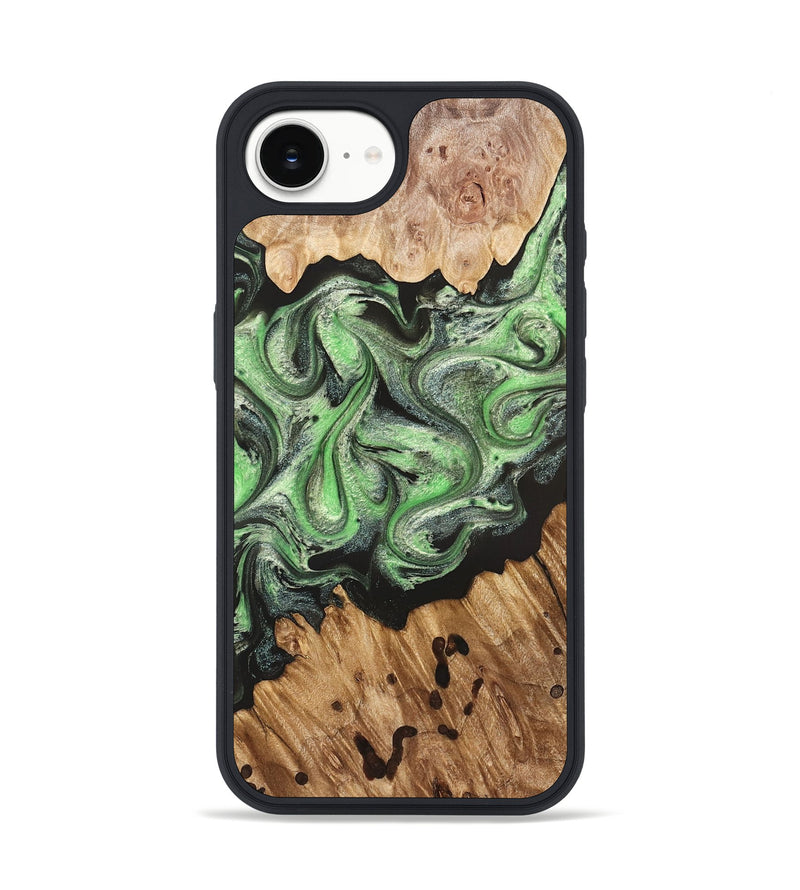 iPhone 17e Wood Phone Case - Salma (Green, 824228)