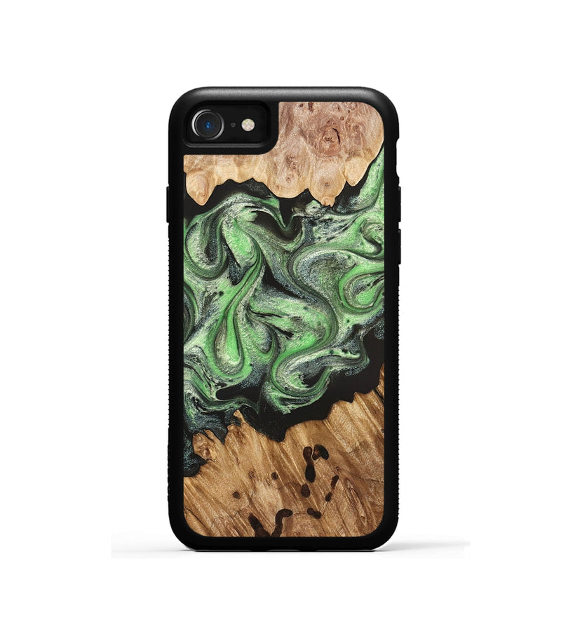 iPhone SE Wood Phone Case - Salma (Green, 824228)