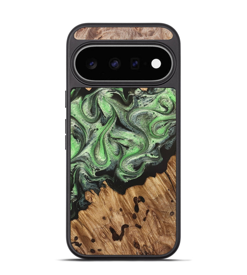 Pixel 11 Wood Phone Case - Salma (Green, 824228)