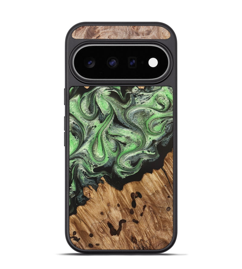 Pixel 11 Pro Wood Phone Case - Salma (Green, 824228)