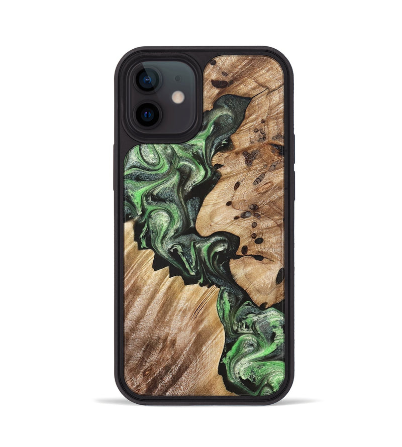 iPhone 12 Wood Phone Case - Noble (Green, 824229)