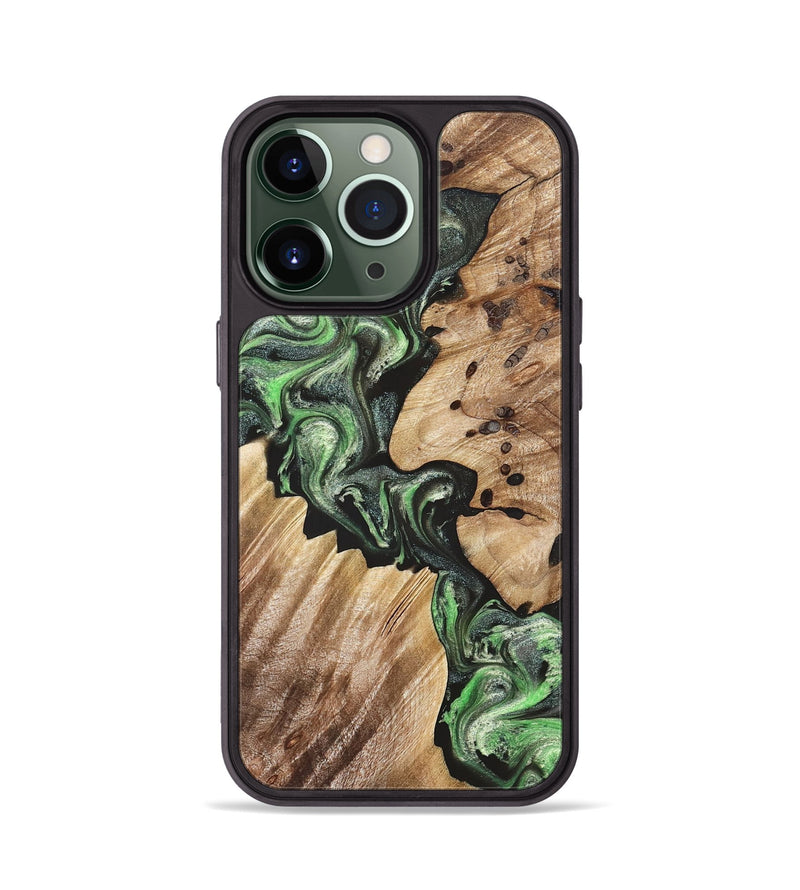 iPhone 13 Pro Wood Phone Case - Noble (Green, 824229)