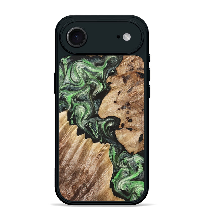 iPhone 17 Air Wood Phone Case - Noble (Green, 824229)