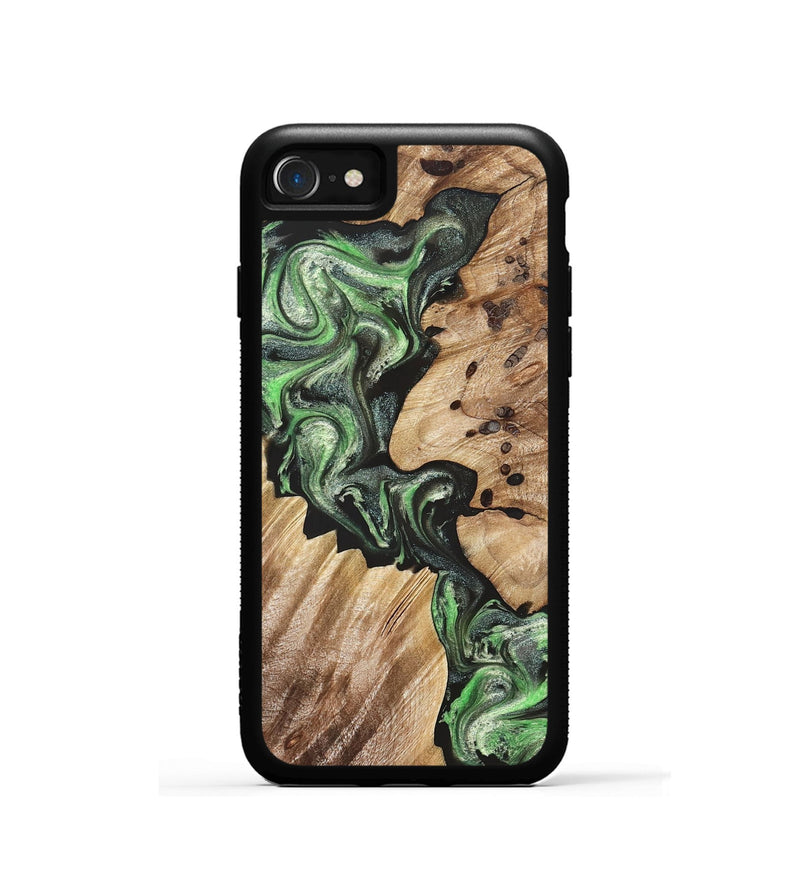 iPhone SE Wood Phone Case - Noble (Green, 824229)