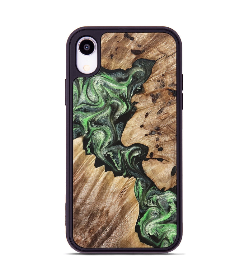 iPhone Xr Wood Phone Case - Noble (Green, 824229)