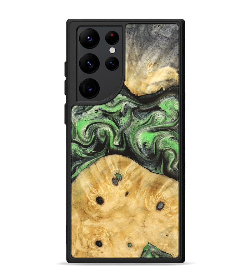 Galaxy S22 Ultra Wood Phone Case - Ada (Green, 824230)