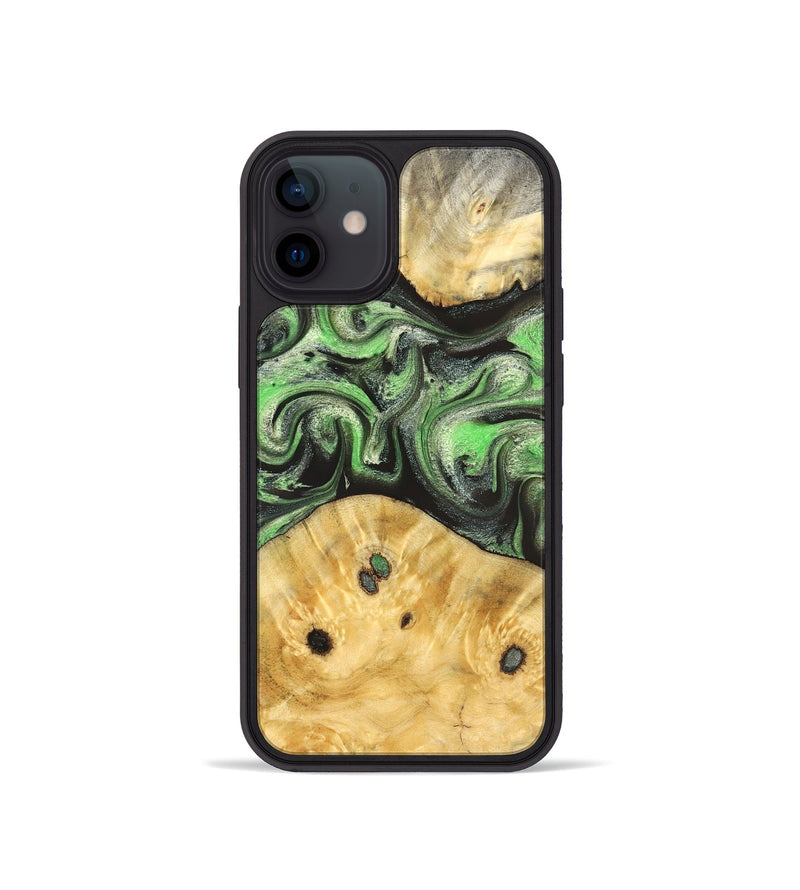 iPhone 12 mini Wood Phone Case - Ada (Green, 824230)