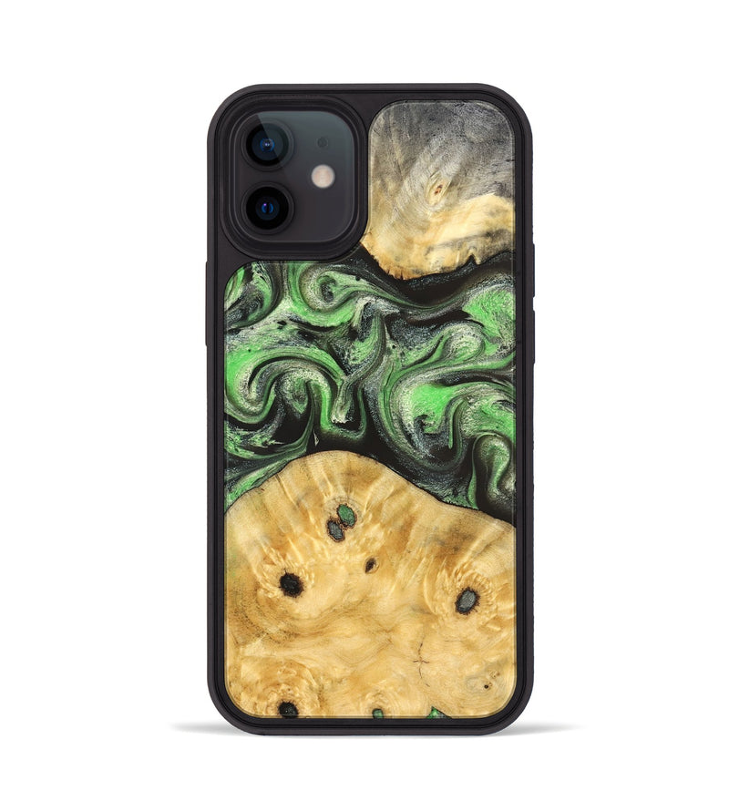 iPhone 12 Wood Phone Case - Ada (Green, 824230)