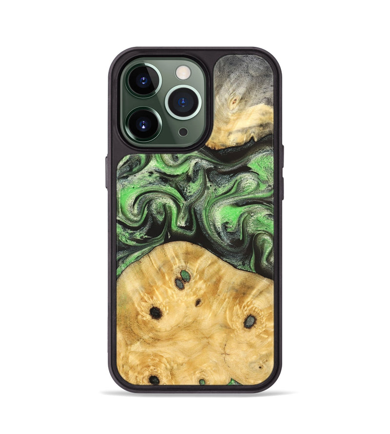 iPhone 13 Pro Wood Phone Case - Ada (Green, 824230)