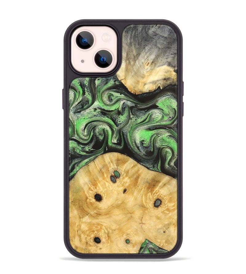 iPhone 14 Plus Wood Phone Case - Ada (Green, 824230)