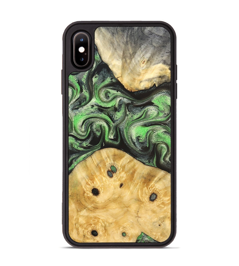 iPhone Xs Max Wood Phone Case - Ada (Green, 824230)