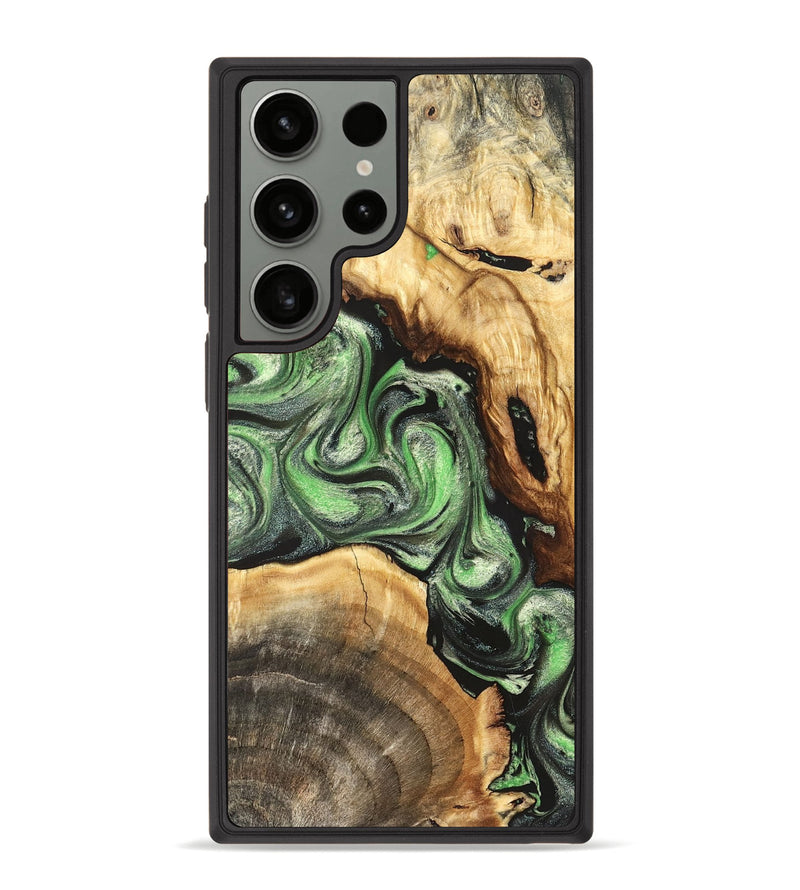 Galaxy S23 Ultra Wood Phone Case - Rhea (Green, 824231)