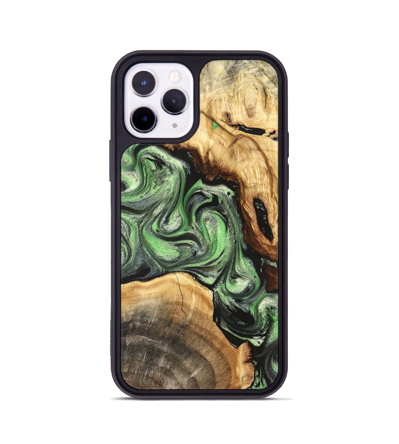 iPhone 11 Pro Wood Phone Case - Rhea (Green, 824231)
