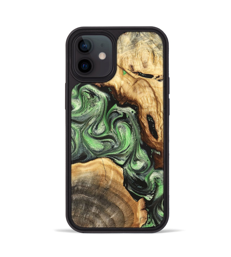 iPhone 12 Wood Phone Case - Rhea (Green, 824231)