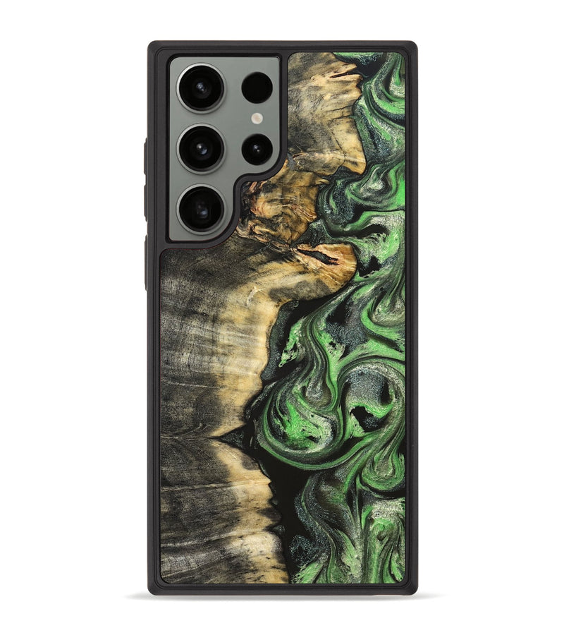 Galaxy S23 Ultra Wood Phone Case - Amir (Green, 824232)