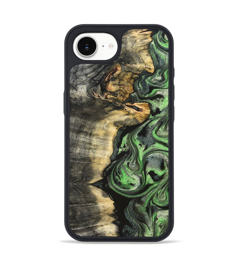 iPhone 16e Wood Phone Case - Amir (Green, 824232)