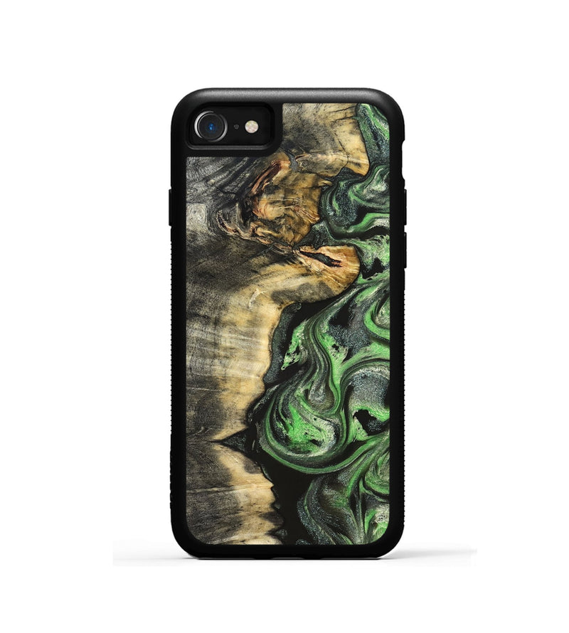 iPhone SE Wood Phone Case - Amir (Green, 824232)