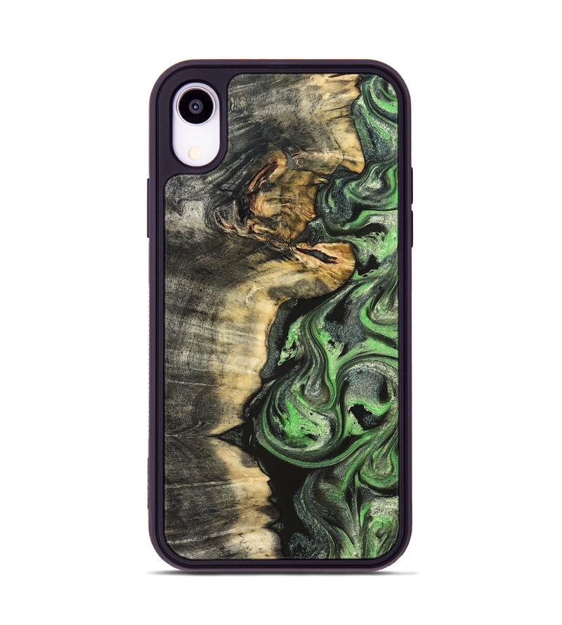 iPhone Xr Wood Phone Case - Amir (Green, 824232)