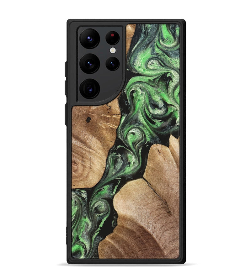Galaxy S22 Ultra Wood Phone Case - Charles (Green, 824233)