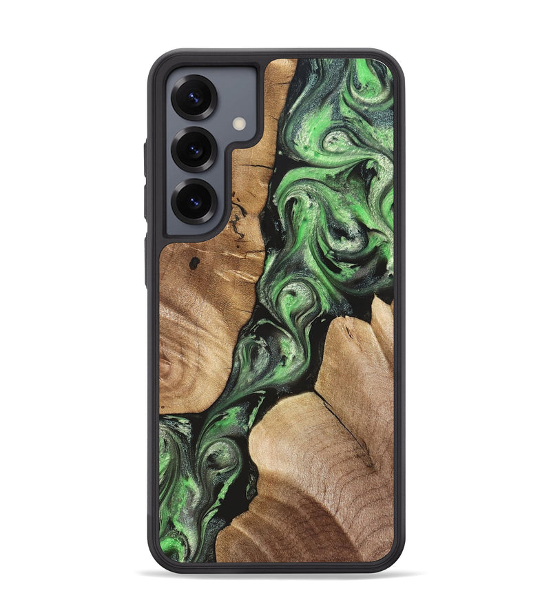 Galaxy S25 Plus Wood Phone Case - Charles (Green, 824233)
