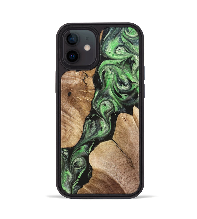 iPhone 12 Wood Phone Case - Charles (Green, 824233)