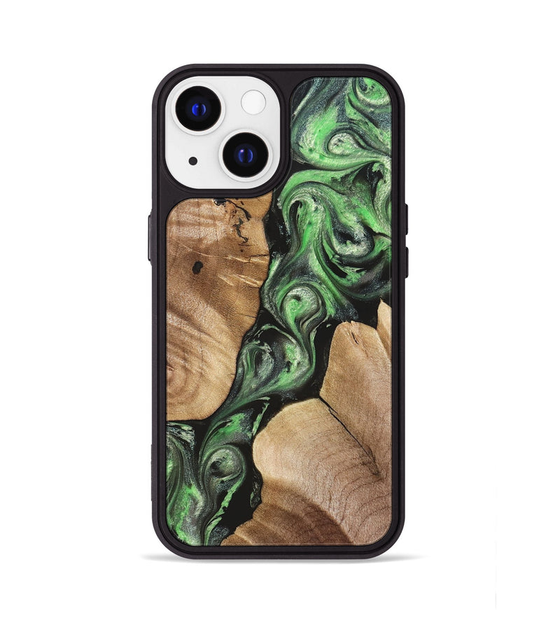 iPhone 13 Wood Phone Case - Charles (Green, 824233)