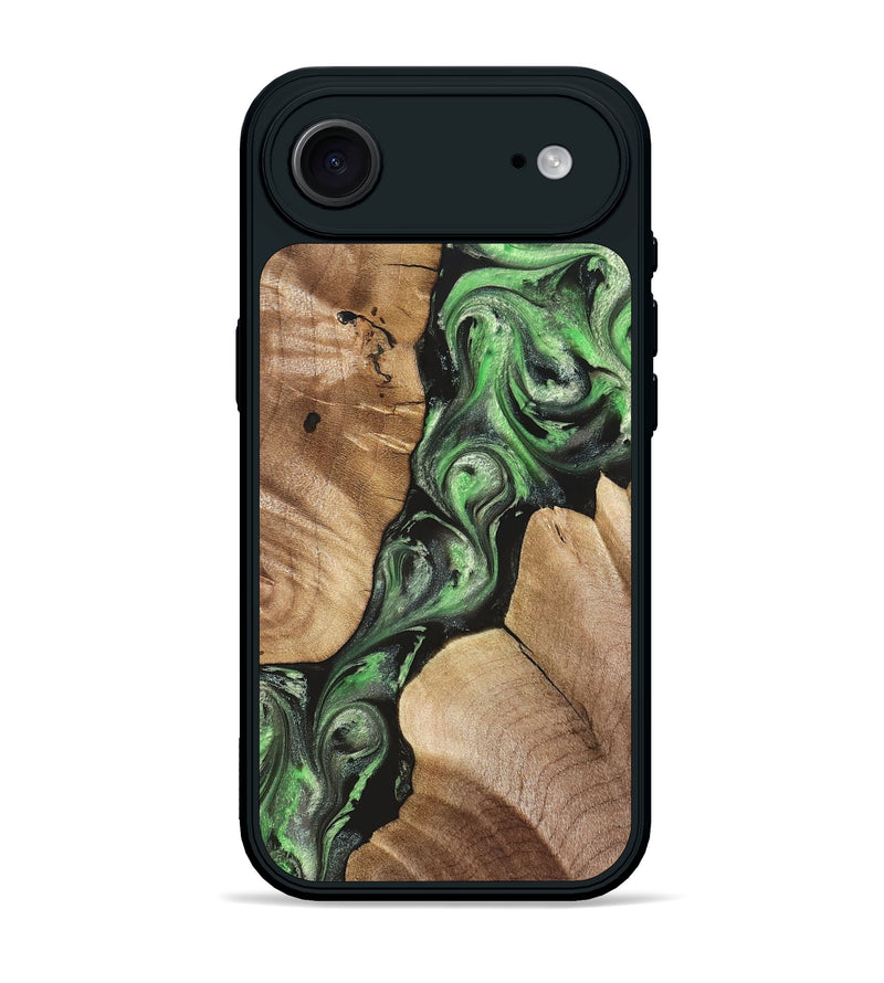 iPhone 17 Air Wood Phone Case - Charles (Green, 824233)