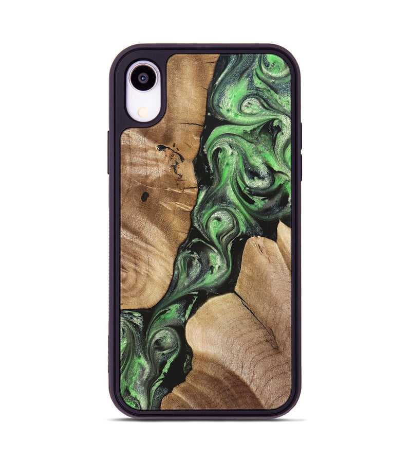 iPhone Xr Wood Phone Case - Charles (Green, 824233)