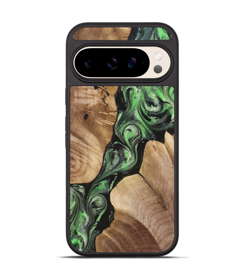Pixel 10 Wood Phone Case - Charles (Green, 824233)