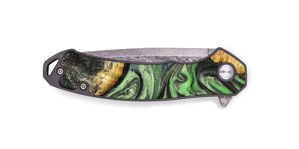 EDC Wood Pocket Knife - Green (Green, 824234)