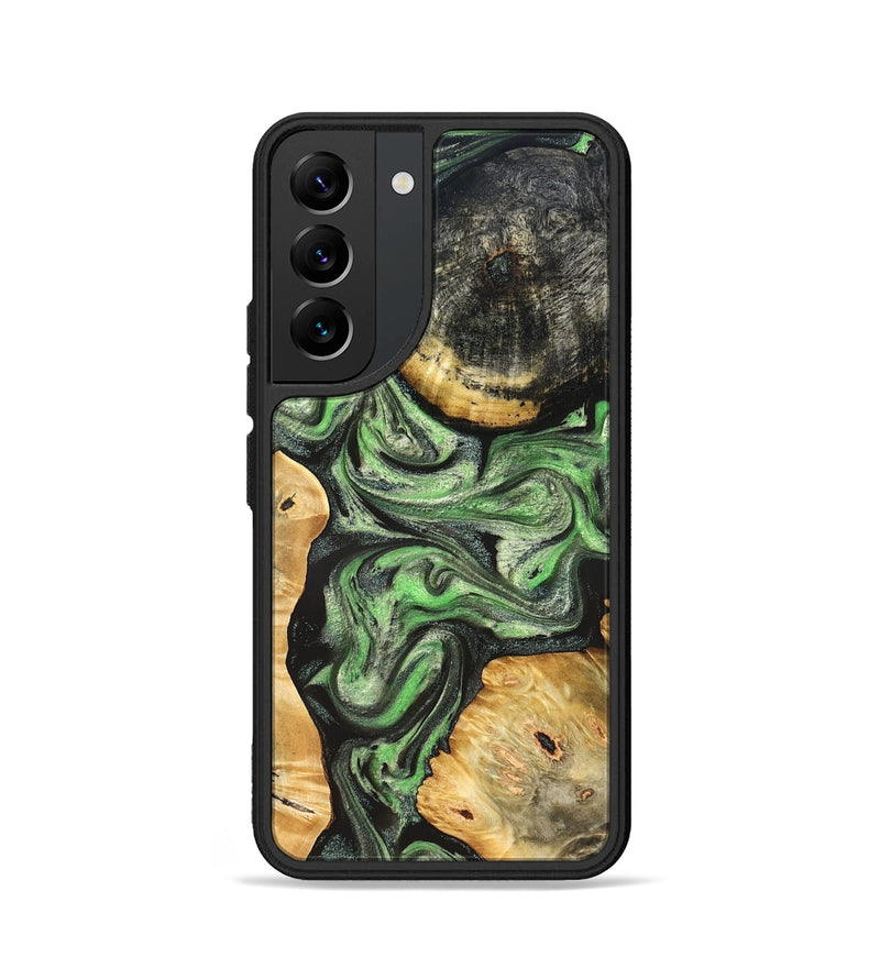 Galaxy S22 Wood Phone Case - Green (Green, 824234)