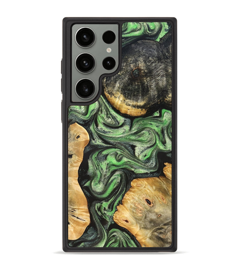 Galaxy S23 Ultra Wood Phone Case - Green (Green, 824234)