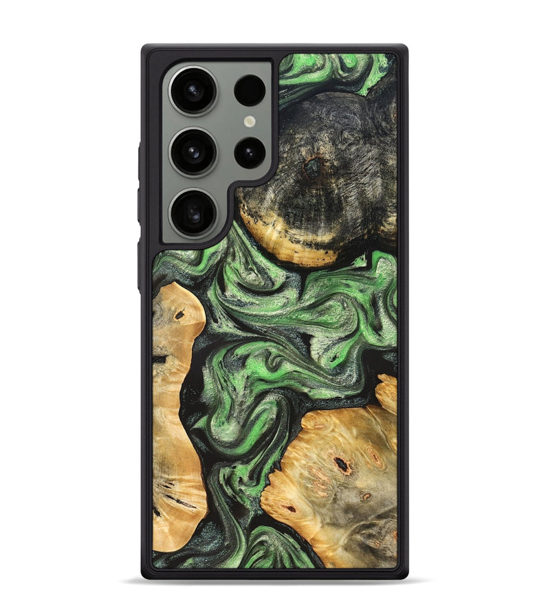 Galaxy S24 Ultra Wood Phone Case - Green (Green, 824234)