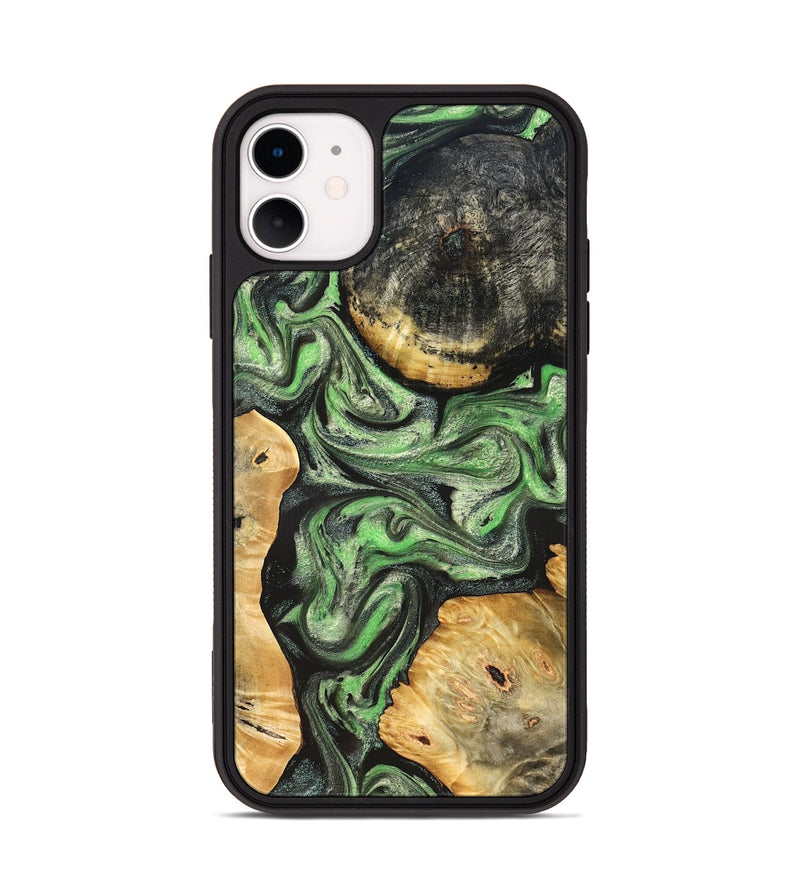 iPhone 11 Wood Phone Case - Green (Green, 824234)