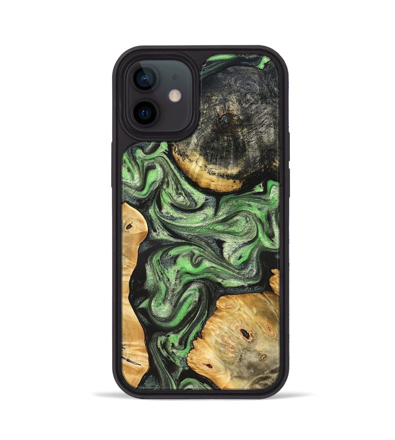 iPhone 12 Wood Phone Case - Green (Green, 824234)