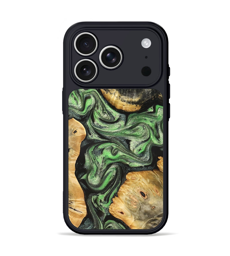 iPhone 17 Pro Wood Phone Case - Green (Green, 824234)