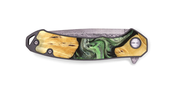 EDC Wood Pocket Knife - Justina (Green, 824235)