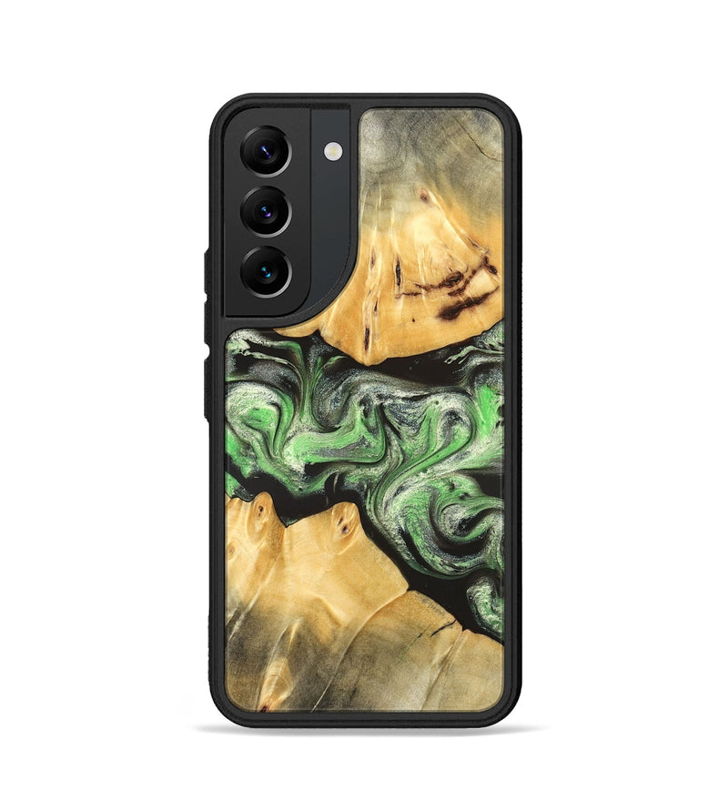 Galaxy S22 Wood Phone Case - Justina (Green, 824235)