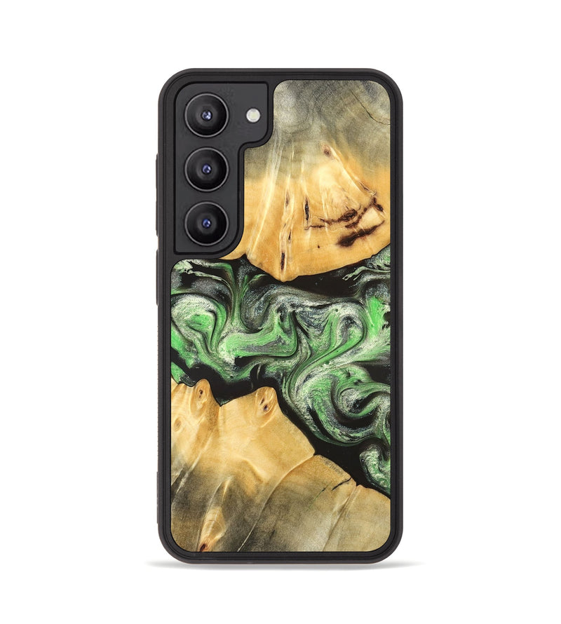 Galaxy S23 Wood Phone Case - Justina (Green, 824235)