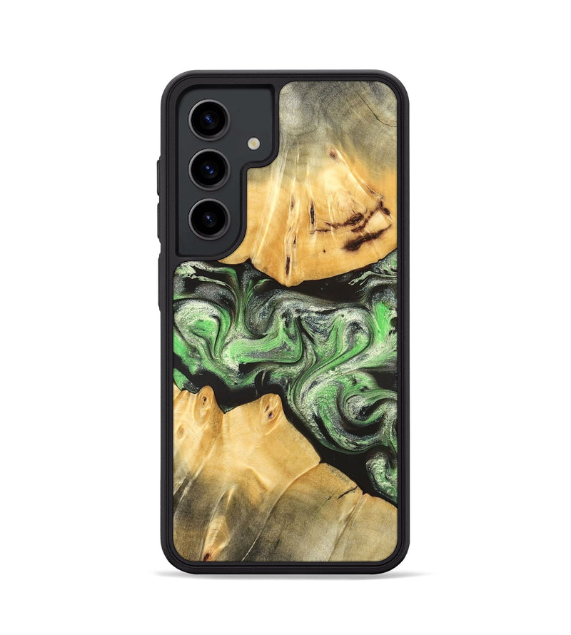Galaxy S24 Wood Phone Case - Justina (Green, 824235)